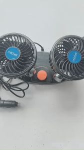 Quạt Đôi Cho Ô Tô Xe Hơi Máy Công Trình Tiện Dụng 12V hoặc 24V loại nhỏ