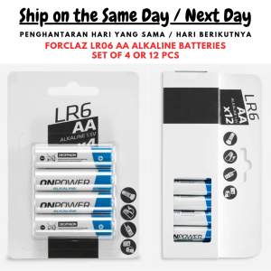 F0rcl@z LR06 AA Alkaline Batteries (4 / 12 Pieces) / Battery AA / Bateri AA