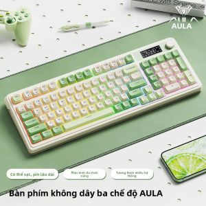 AULA-MOJING | Bluetooth Wired Keyboard with Display High Aesthetics Gaming
