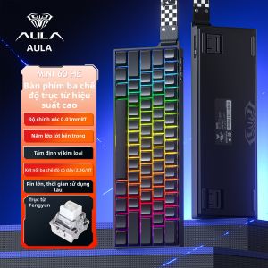 AULA | Bàn phím cơ mini60 ba mô-đun trục từ không dây Bluetooth thiết bị ngoại vi chơi game eSports CS Delta cho máy tính xách tay