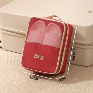 Portable Travel Shoe Bag Dustproof Three-layer Shoe Bag for Luggage Suitcase Handheld Shoe Cover for Business Trips And Students