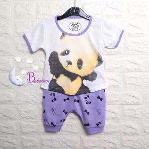 BOBOBAM BAJU BAYI PEREMPUAN SETELAN ANAK CEWE LUCU STELAN CEWEK 6 12 BULAN IMUT CANTIK PANDA