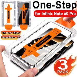 3Pcs For Infinix Note 60 Pro Dust-Free Tempered Glass Screen Protector Easy Installation Screen Protector Anti-scratch Films