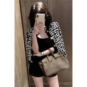 French Style Short Knitted Cardigan Womens Spring Autumn Knitwear Embroidered Bouclé Jacket Casual Comfortable Fit Top