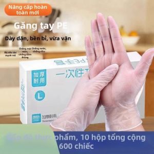 Disposable Food Service Gloves PE Thickened Dispensing Box