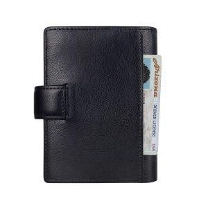 GUANGMANZHI | Retro Short Tri-fold RFID Secure Leather Wallet