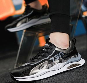 Mens Slip On Walking Style Shoes Blade Tennis Shoes Non Slip Running Shoes Lightweight Workout Shoes Breathable Mesh Fashion Sneakers