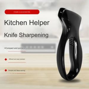 Multifunction Mini Metal Knife Sharpener Home Handheld Portable Kitchen Knife Sharpener with Handle