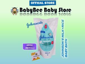 Johnsons ® Milk + Rice Bath 强生牛奶+米浴 600ML REFILL PARK/ 1 LITER