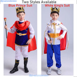 Prince Costume For Kids Boy Prince Costume For Boys Christmas Cosplay Costume For Red Cloaks Prince KingClothes