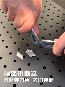 6 In 1 มัลติฟังก์ชั่นสแตนเลสมีดยูทิลิตี้เครื่องตัดกระดาษมีดแบบพกพาเครื่องมือตัดไม้บรรทัดเปิดขวด Cutter สแตนเลส