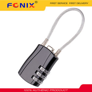 FONIX 3 Digit Combination Lock Luggage Locks Resettable 3 Digit Padlocks with Zinc Alloy Body for School Gym Locker