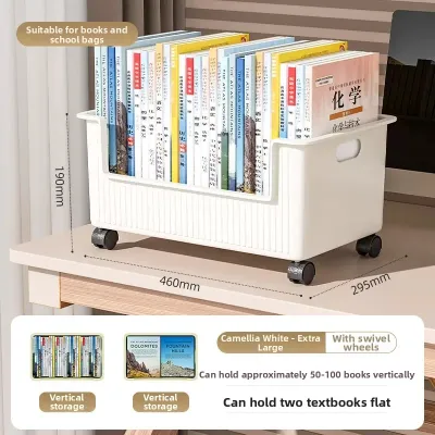 CHANYIJI | Office Desk underneath Bag Rack Workstation Bookbag Document Organizer Dormitory Miscellaneous Goods Arrangement Book Storage Box