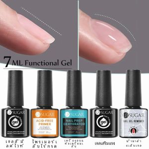 UR SUGAR 7ml เจลเล็บฟังก์ชั่นเจลหนาเสริมฐานเจล Top Coat โปร่งใส Soak Off UV LED เล็บเล็บ