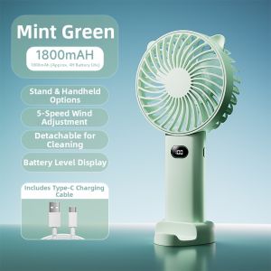 WENWEI | Portable Quiet Mini Fan with Long Battery Life USB Charging