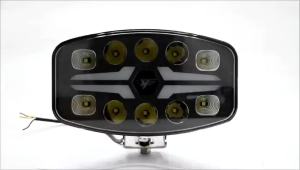 10 " LED Light Off road Headlight Spotlight Truck Auxiliary Square Car Driving Flash White Yellow 100W