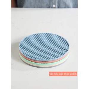 Lót nồi silicon chống nóng chịu nhiệt đa năng-Miếng lót nồi-Đế lót nồi nhiều màu sắc cao cấp