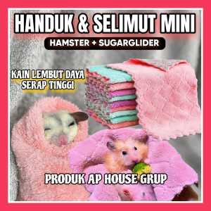 ((DAPAT 2 LEMBAR)) - SELIMUT & HANDUK MINI HAMSTER - SUGARGLIDER