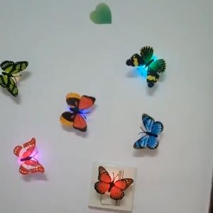 Butterfly Self-adhesive LED Wall Lamp Creative Home Room Decoration Night Light Indoor Lighting Random Color -ASIANMART