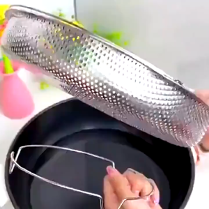 Tatakan Pengukus Anti Karat & Kukusan Saringan Stainless Steel