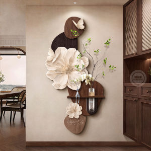 RUIBAHAO | Stereoscopic Carving Floral Decorative Wall Hanging for Hallways Entrance