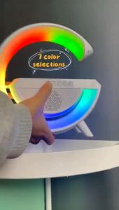 88 RGB Speaker Bluetooth LED Ambient Light Wireless Charger Lampu Meja