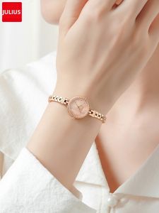 Julius | Đồng Hồ Quartz Mặt Tròn Nhỏ Kiểu Dây Lắc Tay Chống Nước JA-1453