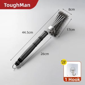 TAFUMAN | Stainless Steel BBQ Grill Cleaning Brush Long Handle