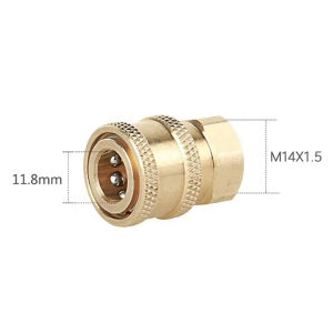 1/4 Quick Release Connector 14mm Male Thread to 1/4 inch  Adapter Pressure Washer Sprayer Snow Foam Lance Bottle Connecting Part