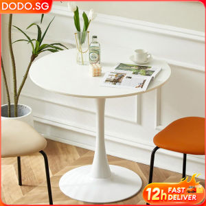 DODO 60/70/80cm Nordic Tables Coffee Table Small Round Table Corner Side Table White Dining Table Balcony Table