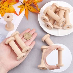 Isi 5 pcs ukuran 7×3 cm spoll pita / Gulungan kayu/ Gulungan pita / Dekorasi weding Keepsake