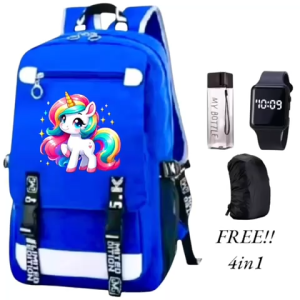 Tas Ransel Anak Sekolah Sd Smp Fashion 4in1 PONY TU 0111 Ransel Cewe Paket Murah