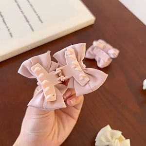 Kẹp Tóc Nơ Nhỏ Nhiều Màu Sắc Ngọt Ngào Phong Cách Hàn Quốc Thời Trang Cho Nữ