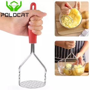 Polocat Pressed Mash Squeezer Potato Squeezer Smooth Mash Potato Crusher Fruit Tools