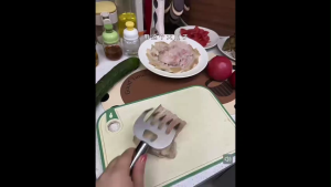 OHHDEER  Pencakar Daging Pelindung Tangan Keluli Tahan Karat / Kitchen Meat Claw Holder Shredding Tool