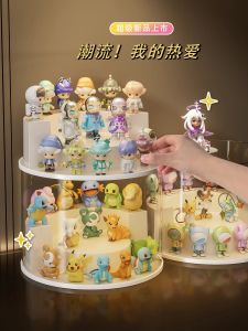 Bubble Monster Acrylic Display Case: Transparent Rotating Showcase & Dustproof Collectible Storage