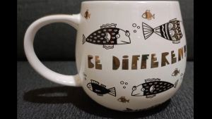 LOW PRICE High Quality Fine Bone China "Diversity Mug" Coffee Mug with Box