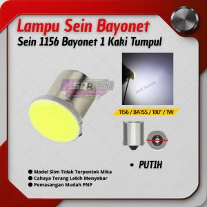 Lampu Rem sein mobil Motor 1156 cob plasma bayonet 1 kaki