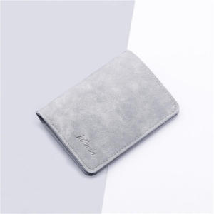 2026 New Style Mini Thin Men Wallet Card Holder Mens Purse Coin Pouch Card Holder Short Vertical Pu Leather Wallet