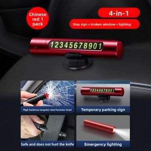 MONLEYTA | Car Window Breaker With Cutter Vehicle License Plate Safety Hammer Emergency Escape Multi-Function Cone High-Speed Car Accessories
