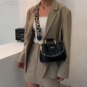 al Cross-Border Womens Bag 2025 New Bucket Bag Korean Style Shoulder Bag Handbag Chain Commuter Bag Messenger Bag Womens Small Bag