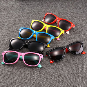 Fashionable Kids Sunglasses Princess Anti-UV Personality Silicone Boys Girls Polarized Children Eyewear Trendy Adjustable Strap