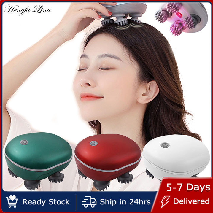 Hengfa Lina Electric Head Massager Octopus Claw Scalp Stress Relief Head Scratcher Relief Mini 6648