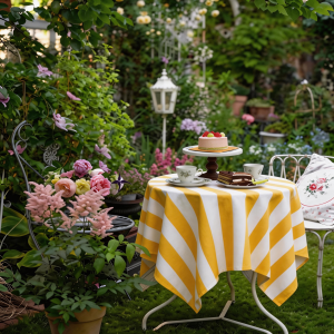 Outdoor Vintage Waterproof Oilproof Sunproof Dustproof Tablecloth