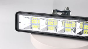 （Bahan aluminium）1/2 Buah 12v-24v Lampu Retrofit 24led 6Inci LED Lampu Kerja Datar Lampu Sorot Sorot Mobil SUV LED Lampu Kabut Berkendara OffRoad