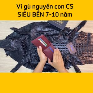 [FREE SHIP] VÍ BÓP CÁ SẤU NAM GAI GÙ SANG TRỌNG