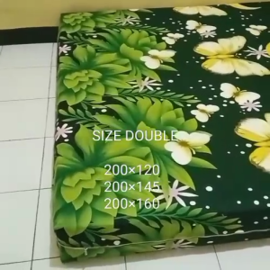 SIZE DOUBLE SARUNG KASUR BUSA RESLETING/SEPREI BUSA RESLETING/COVER BUSA UKURAN DOUBLE (2 ORANG) UKURAN PANJANG 200 × LEBAR 120140 × TEBAL 510152025303540 UNTUK SEMUA UKURAN ADA DAN BISA REQUES