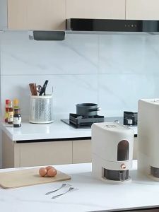 Automatic Rice Dispenser Sale 5kg 10kg Rice Storage Moisture-proof Rice Bucket Rice Storage Box Sealed Food Grain Container Kitchen Organizer