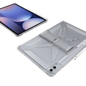 Case For Samsung Galaxy Tab S10 Ultra S9 FE S8 Plus S7 14.6 12.4 A9+ 11" S6 Lite 10.4 Airbag Transparent Cover with Kickstand