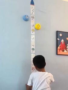 Mainan Penyiaran Suara Cerdas Untuk Anak-Anak Penghitung Tinggi Sentuhan/ Anak Pengkuran Tinggi/Mainan Tombol Lompat